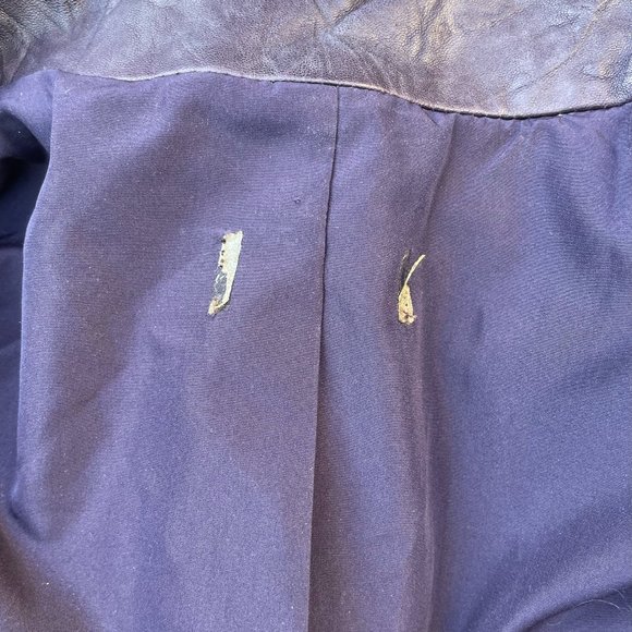 Women's Purple Leather Danier Jacket - Picture 8 of 8